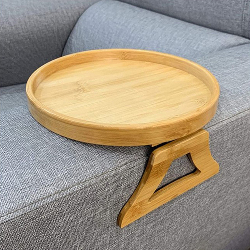 Lære affældige Tredje Sofabakke Bord Sofa Armlæn Clip-On Bakke Bambus Sofabakke White d941 |  White | Fyndiq
